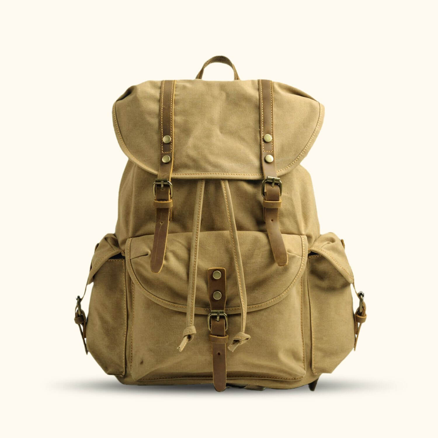 Canvas School Backpack: Vintage Style and Durability – Western Leather Goods