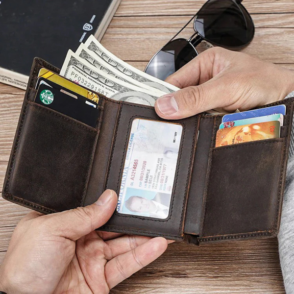 The Cowboy's Classic - Trifold Leather Wallet