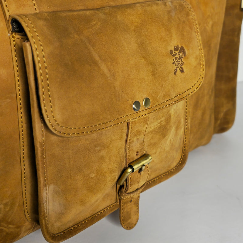 The Wishing Well - Buffalo Leather Duffel Bag