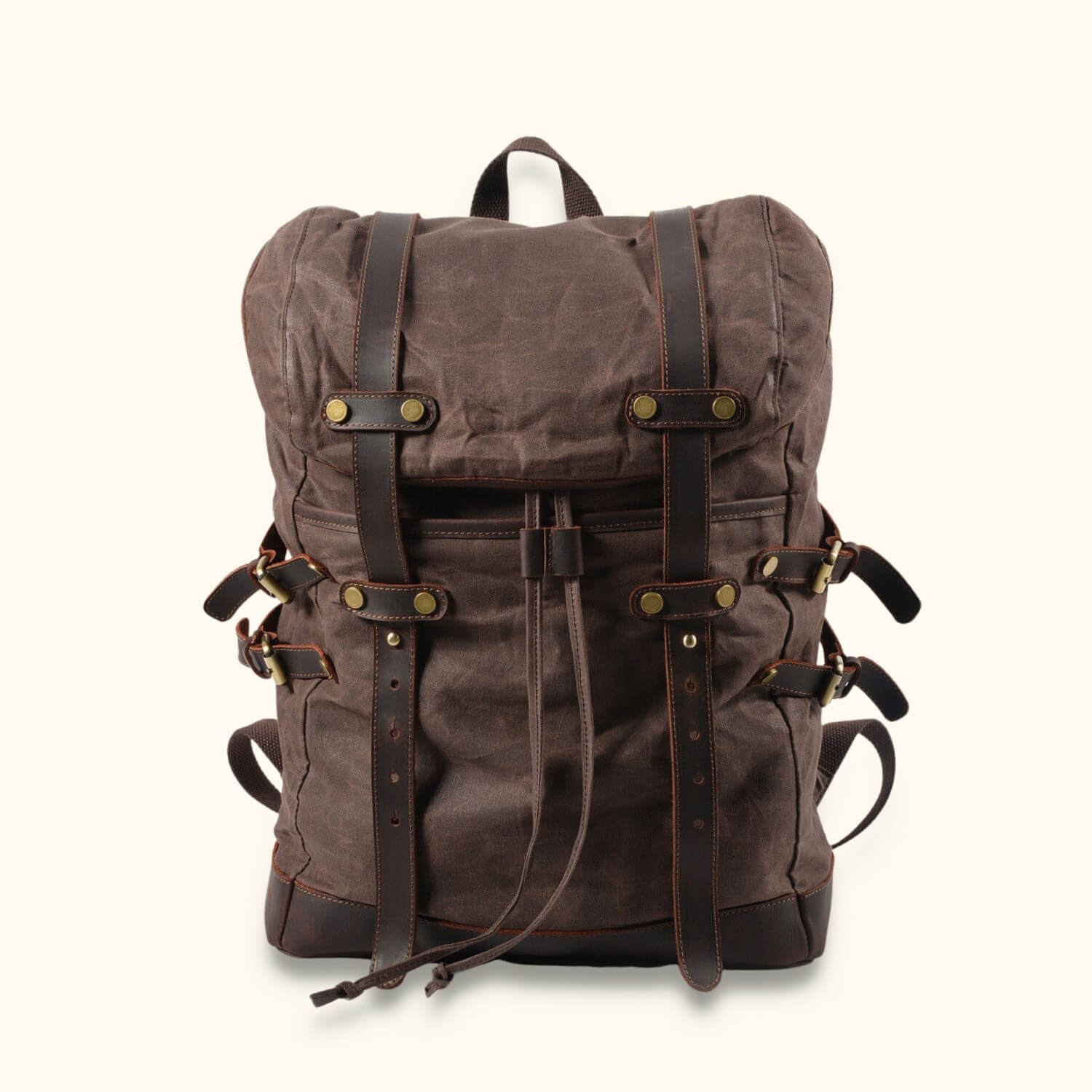 The Roamer: Vintage Canvas Hiking Backpack – Western Leather Goods