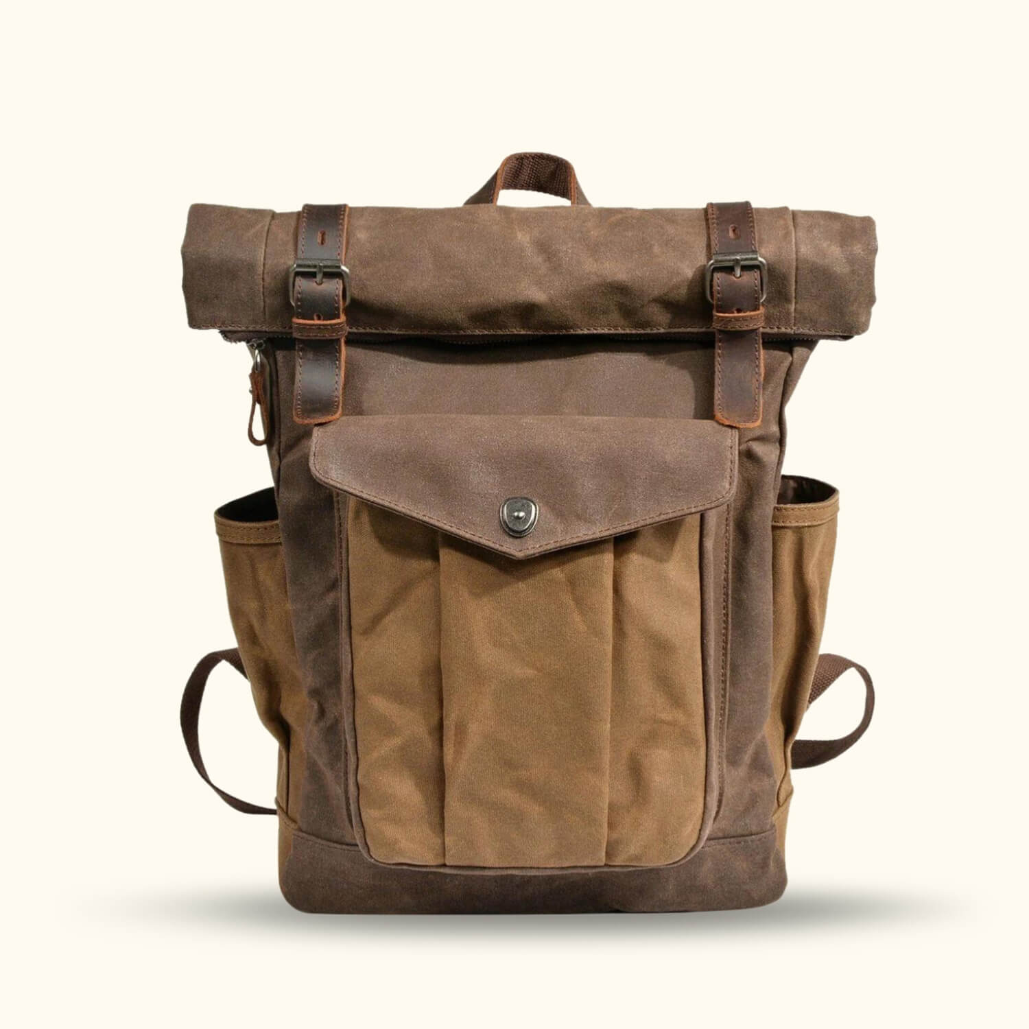 The Trail Master | Waxed Canvas Roll Top Backpack | Durable & Stylish ...