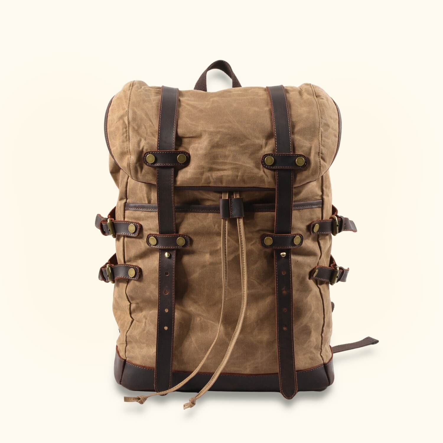 The Roamer: Vintage Canvas Hiking Backpack – Western Leather Goods