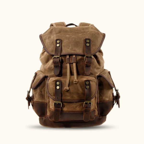 Western Leather Goods The Heritage Vintage Canvas Backpack Army Green