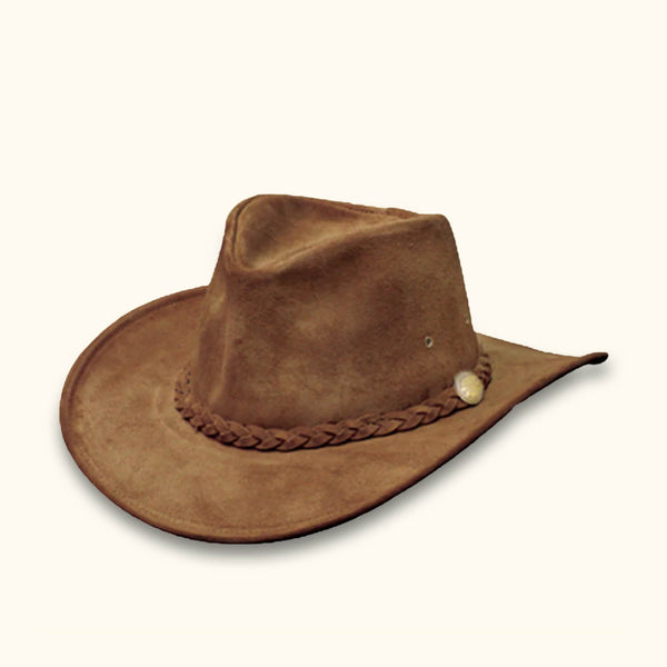 Brown suede cowboy hot sale hat