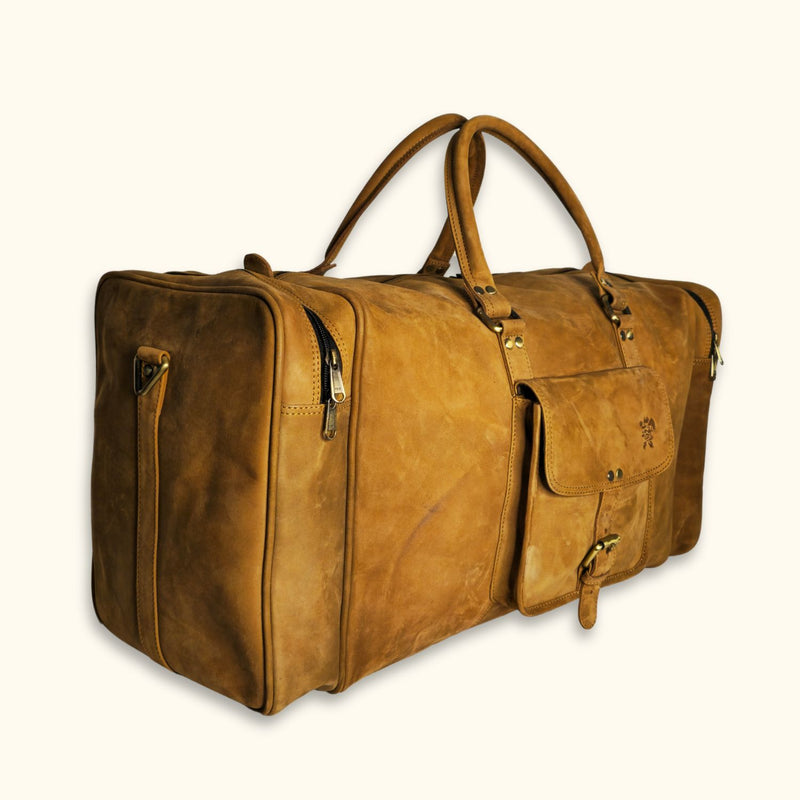 The Wishing Well - Buffalo Leather Duffel Bag