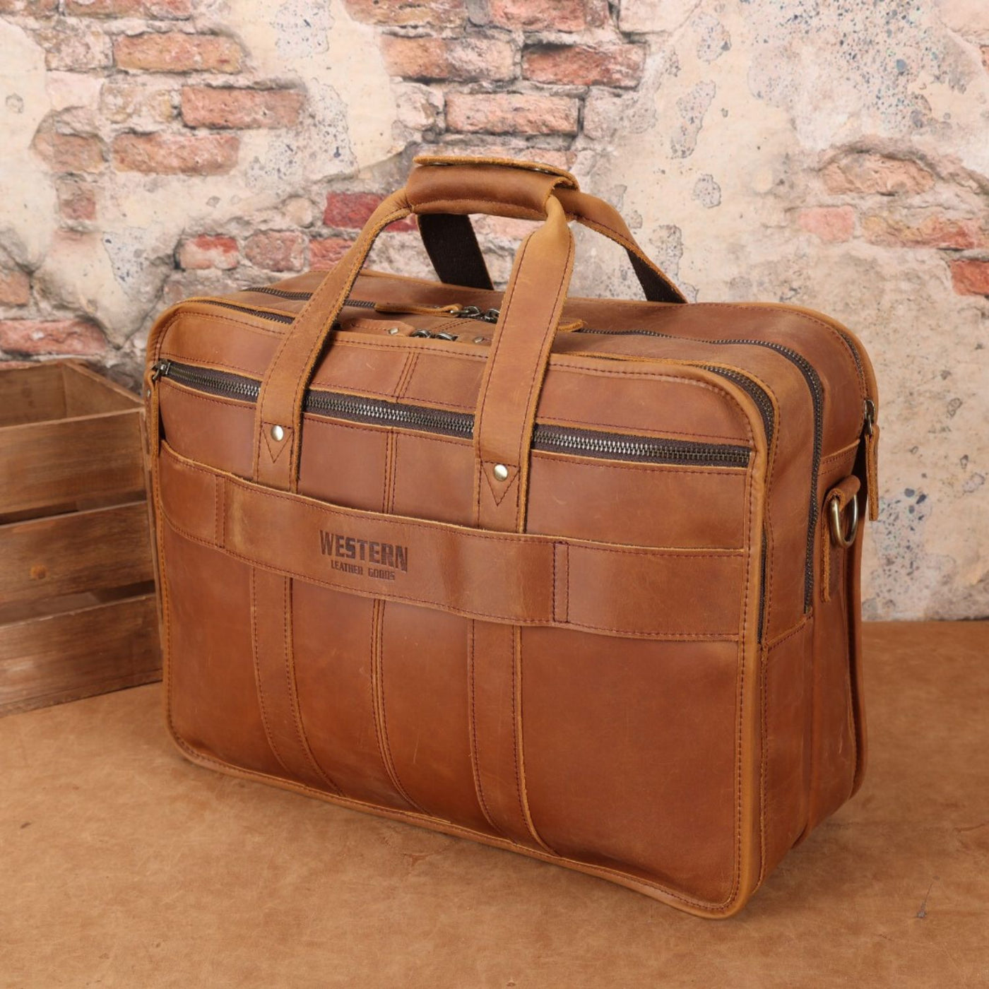 Leather selling Briefcase