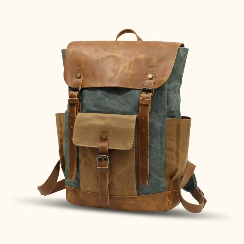 Vintage Large Capacity Backpack, Retro Waterproof Travel Daypack