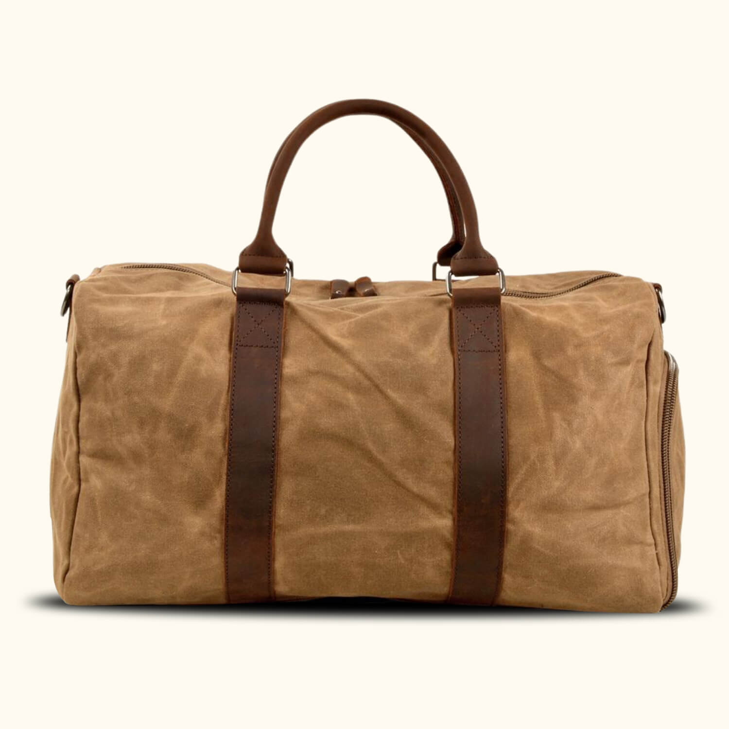 The Trekker - Canvas Duffle Bag With Shoe Compartment – Western Leather ...