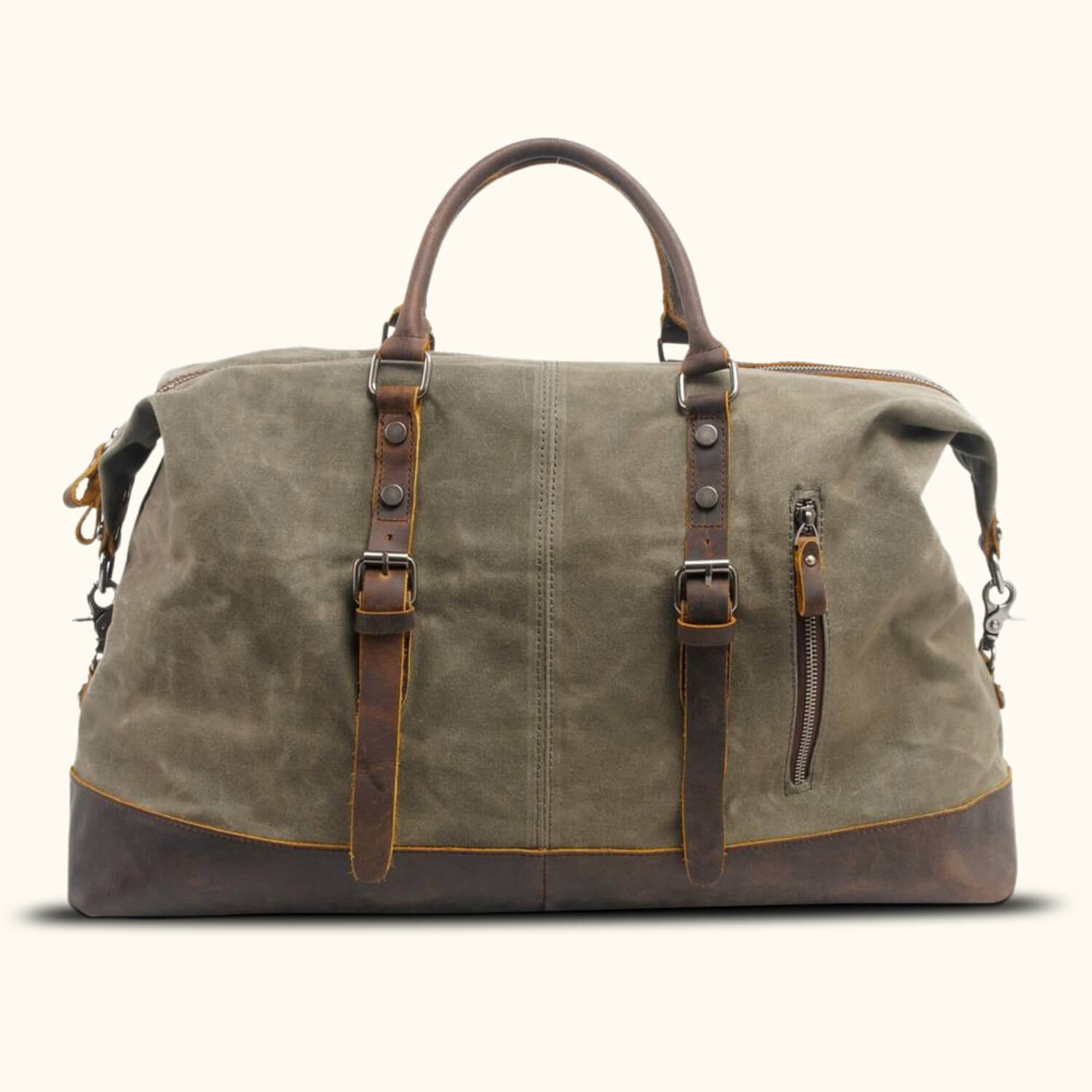 The Traveler's Haven - Waxed Canvas Carry on Bag – Western Leather Goods