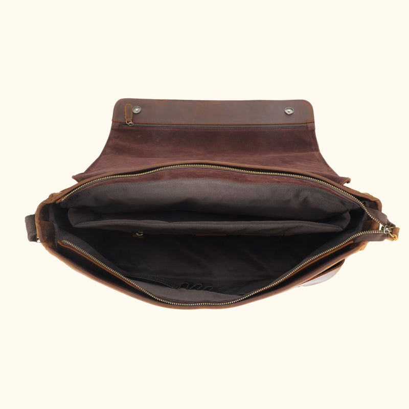 The Western Trailblazer - Leather Messenger Bag