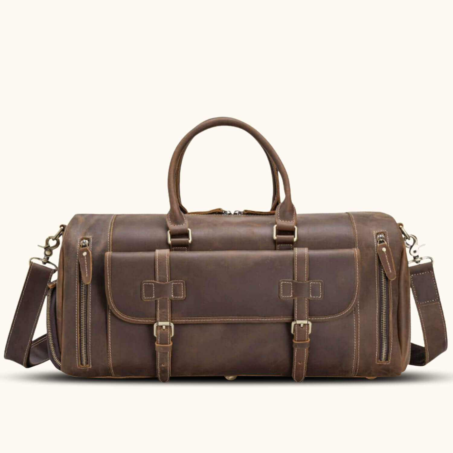 Men's Leather Weekend Bag Online | Western Leather Goods