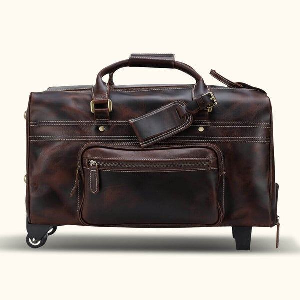 The Lawful Leather Duffle with Wheels Stylish and Functional Travel Companion Western Leather Goods
