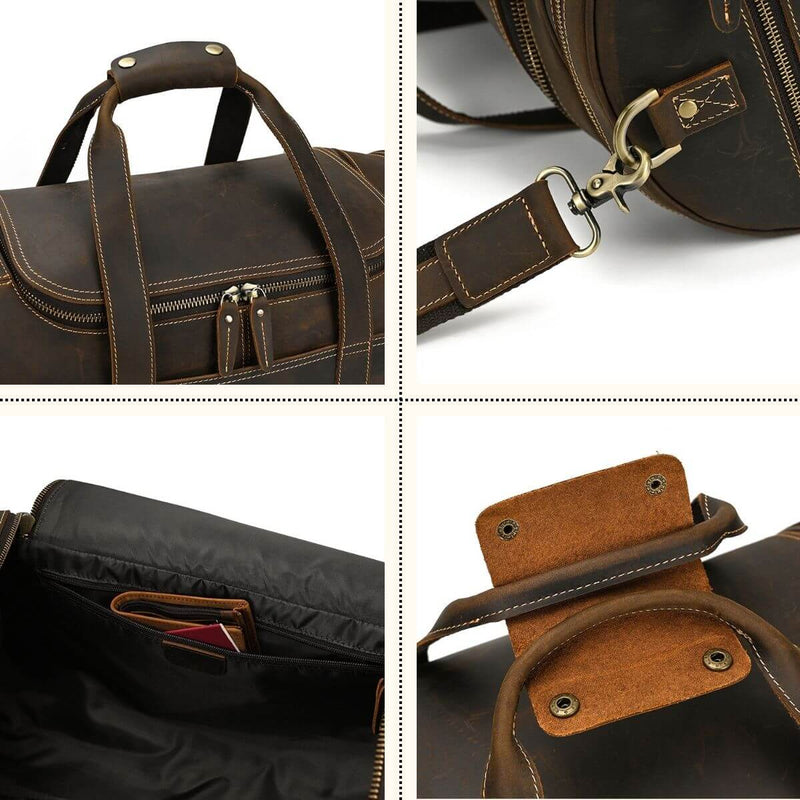 Ethiopian Leather Barrel Bag – AdaChicDesigns