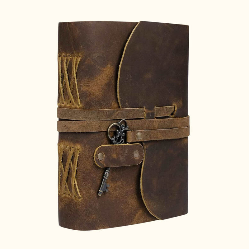 The Shooting Star - Vintage Buffalo Leather Diary – Western Leather Goods