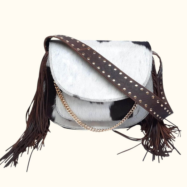 Customized Cowhide Fringe Belt Strap, western purse shops strap, cowhide bag strap, purse strap